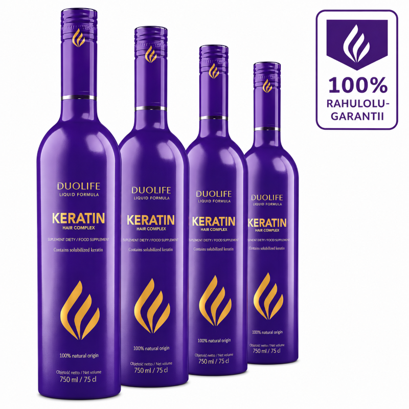 DUOLIFE Keratin Hair Complex 750 ml - 4 pudelit